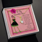 To My Beautiful Mom Alluring Beauty Necklace