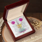To My Mom Interlocking Heart Necklace