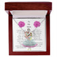 To My Mom Interlocking Heart Necklace