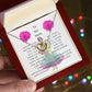 To My Mom Interlocking Heart Necklace
