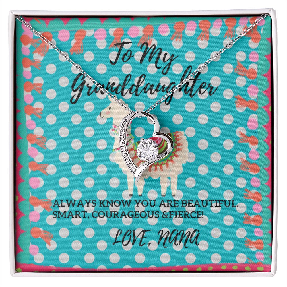 To My Granddaughter Necklace