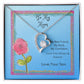 To My Mom Heart Necklace