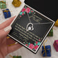 To My Beautiful Mother Heart Necklace