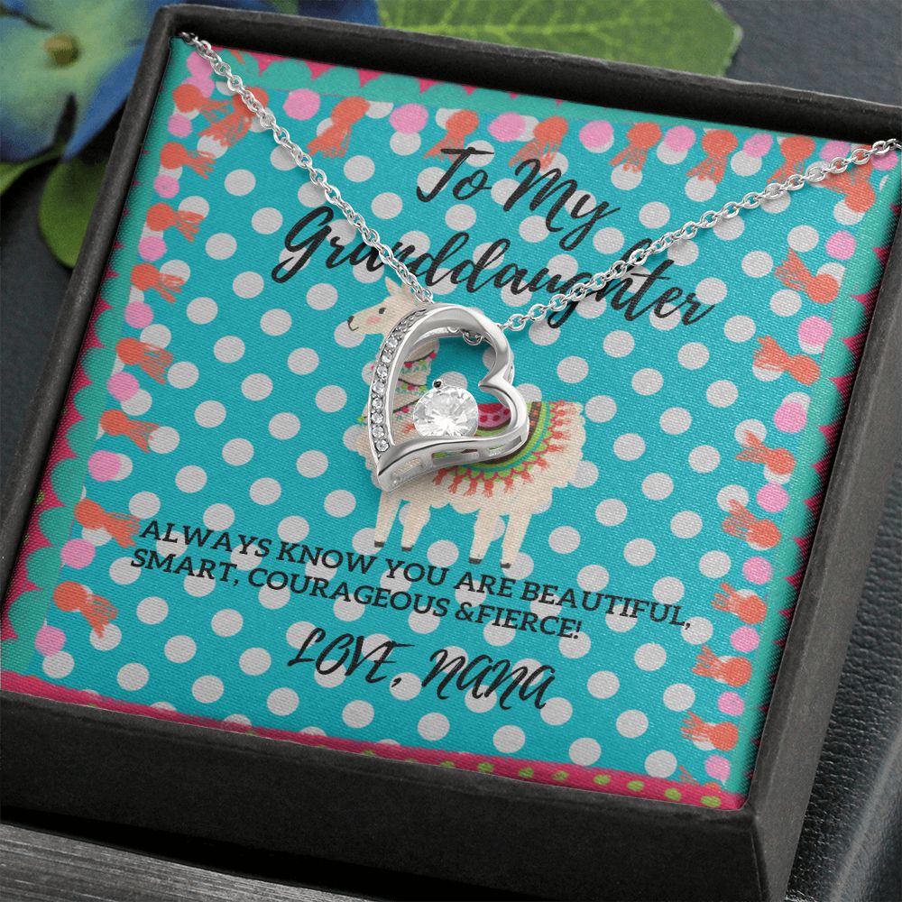 To My Granddaughter Necklace