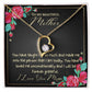 To My Beautiful Mother Heart Necklace