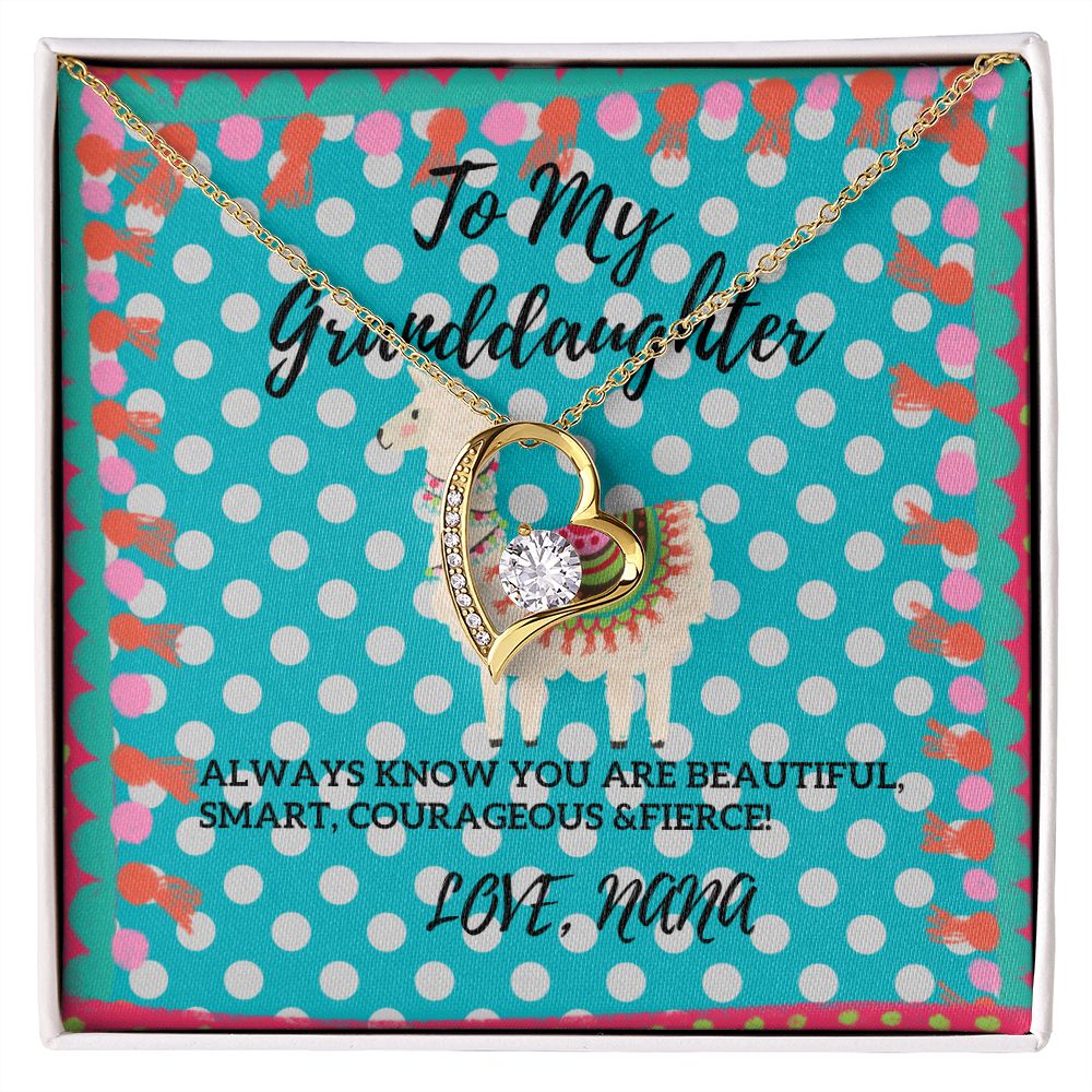 To My Granddaughter Necklace