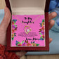 To My Daughter Necklace