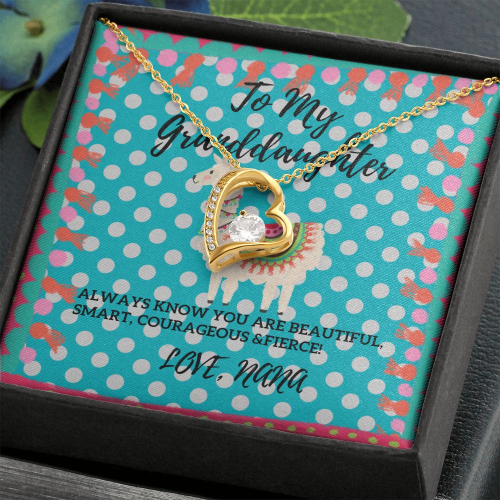 To My Granddaughter Necklace