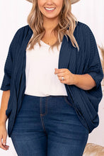 Load image into Gallery viewer, Plus Size Ribbed Cocoon Cover Up
