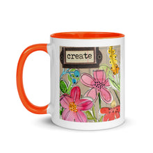 Load image into Gallery viewer, Create Flower Mug with Color Inside

