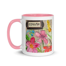 Load image into Gallery viewer, Create Flower Mug with Color Inside

