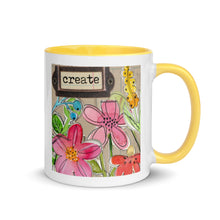 Load image into Gallery viewer, Create Flower Mug with Color Inside
