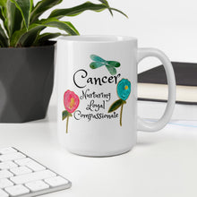 Load image into Gallery viewer, &quot;Cancer&quot; White glossy mug
